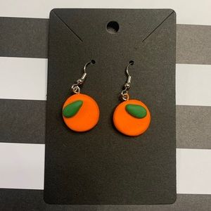 cute orange earrings